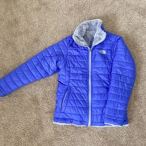 GIRLS NORTH FACE MOSSBUD REVERSIBLE JACKET